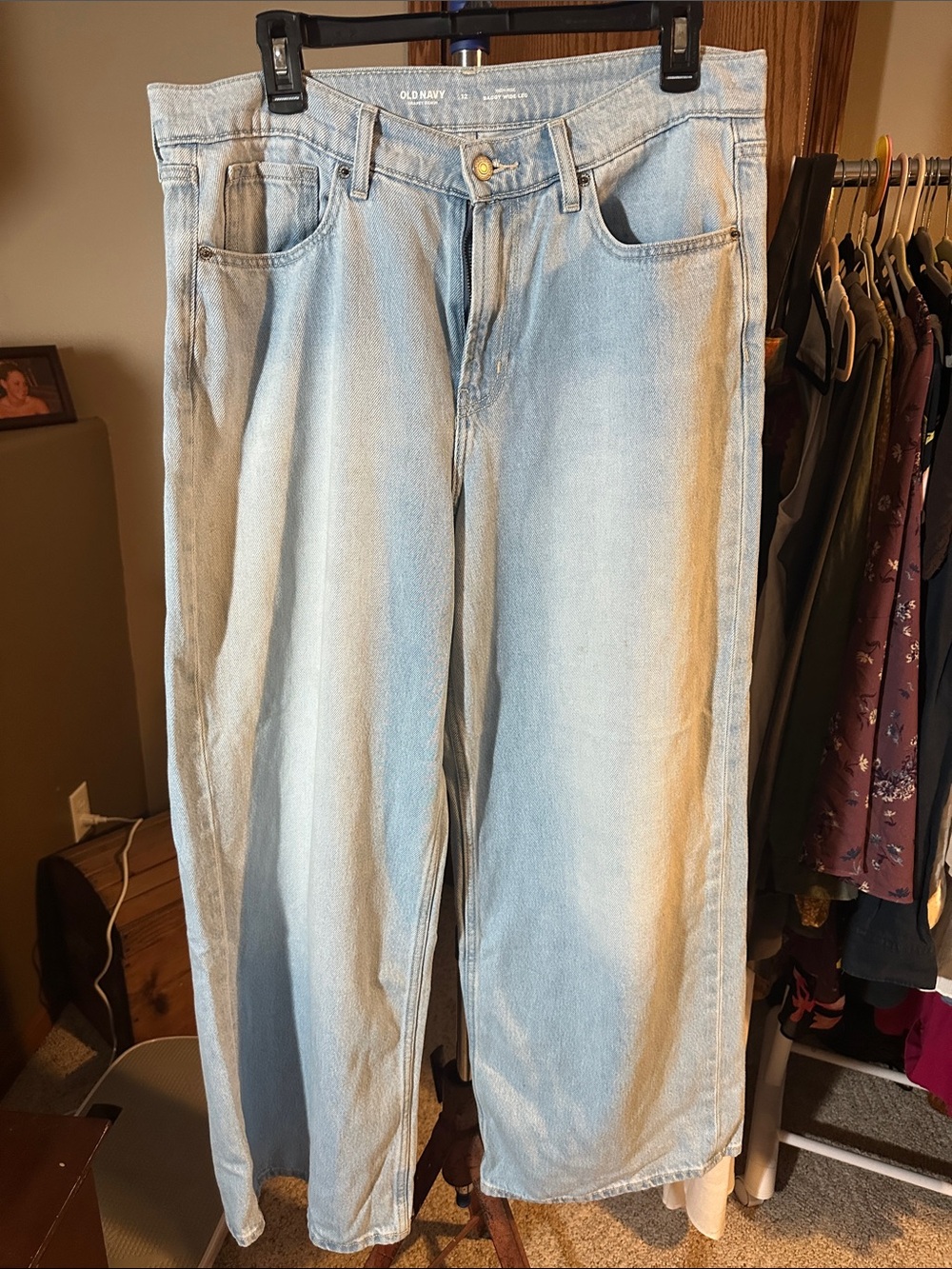 Old Navy Light Wash Baggy Wide Leg